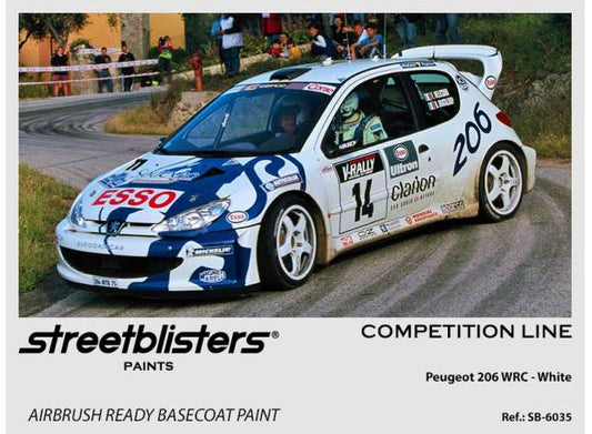 Pre-Order – Peugeot 206 WRC White 30ml 1:0 Streetblisters Model (SB30-6035) – ETA. November 2026