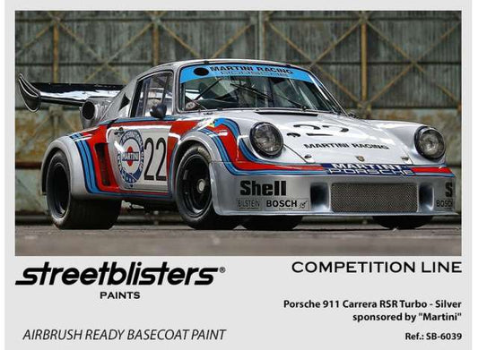 Pre-Order – Porsche 911 RSR *Martini* Silver 30ml 1:0 Streetblisters Model (SB30-6039) – ETA. November 2026