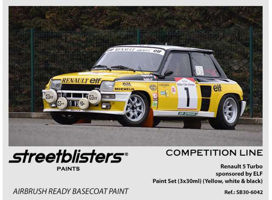 Pre-Order – Renault 5 ELF Team 3x30ml 1:0 Streetblisters Model (SB30-6042) – ETA. November 2026