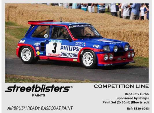 Pre-Order – Renault 5 Philips Team 2x30ml 1:0 Streetblisters Model (SB30-6043) – ETA. November 2026