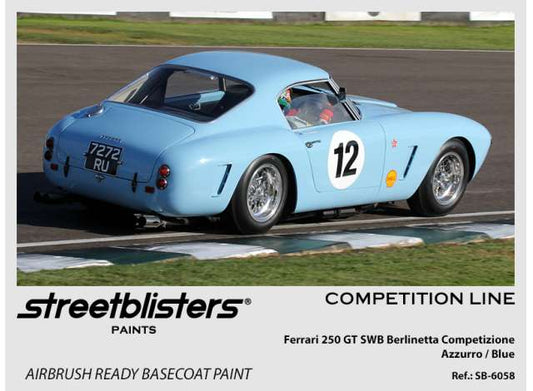 Pre-Order – Ferrari 250 GT SWB Berlinetta Competizione Azzurro 30ml 1:0 Streetblisters Model (SB30-6058) – ETA. November 2026