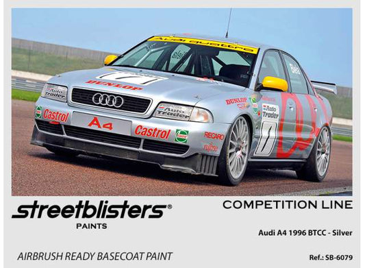 Pre-Order – Audi A4 1996 BTCC Silver 1:0 Streetblisters Model (SB30-6079) – ETA. November 2026