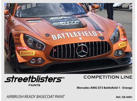 Pre-Order – Mercedes AMG GT3 Battlefield 1 Orange 30ml 1:0 Streetblisters Model (SB30-6081) – ETA. November 2026