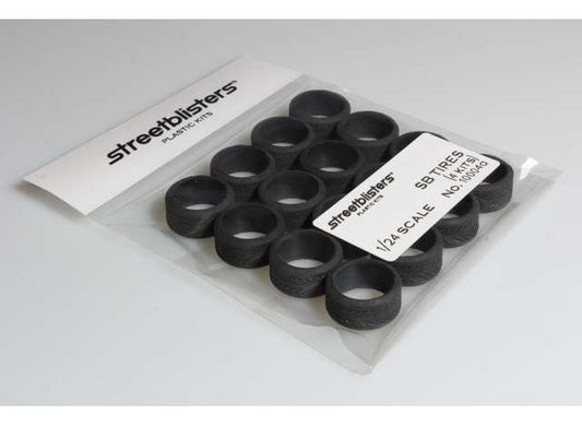 Pre-Order – Set of 16 rubber tires SB-Tires 1:24 Streetblisters Model (SB-10004A) – ETA. November 2026