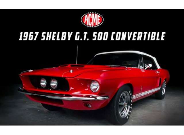 Pre-Order – 1967 Shelby G.T. 500 Convertible, red 1:18 Acme Diecast Model (ACME1801894) – ETA. February 2027