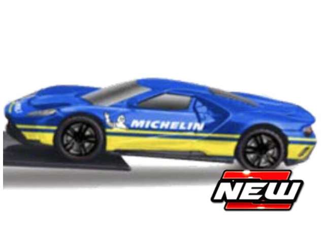 Pre-Order – Ford GT *Michelin*, blue/yellow 1:64 Maisto Model (MAI15494-M02) – ETA. January 2027