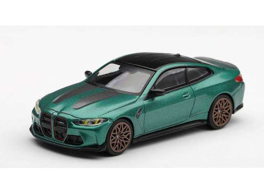 Pre-Order – 2024 BMW M4 (G82) CS Frozen Isle of Man, green metallic 1:64 Mini GT Model (MGT01328-R) – ETA. February 2027