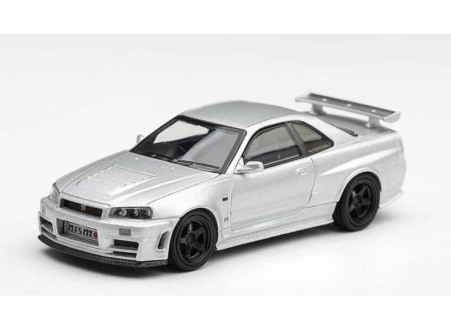 Pre-Order – 1999 Nissan Skyline GT-R (R34) Z-Tune, silver metallic 1:64 Mini GT Model (MGT01329-R) – ETA. February 2027