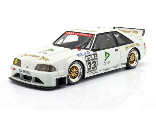 Pre-Order – 1993 Ford Mustang 5.0 GT #33 Gerd Ruch DTM, white 1:18 Werk83 Model (W1802407) – ETA. October 2026