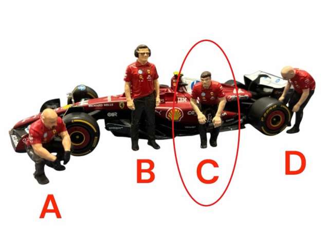 Pre-Order – Pit Crew Worker C Ferrari 1:43 Cartrix Model (CTVD29) – ETA. December 2026
