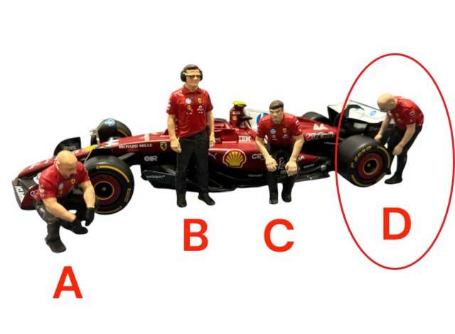 Pre-Order – Pit Crew Worker D Ferrari 1:43 Cartrix Model (CTVD30) – ETA. December 2026