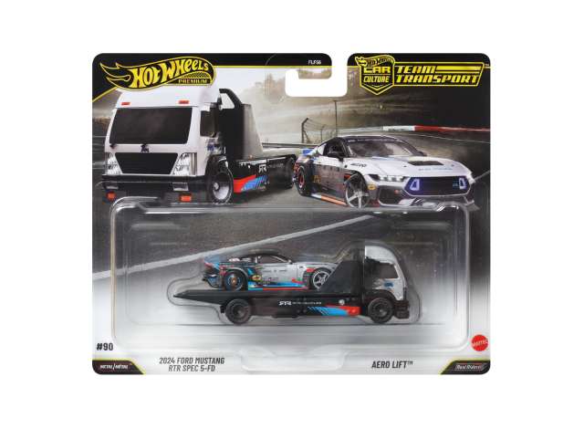 Pre-Order – Ford Mustang RTR + Aero Lift *Team Transport series*, various 1:64 Hotwheels Model (HWMVJHX92) – ETA. December 2026