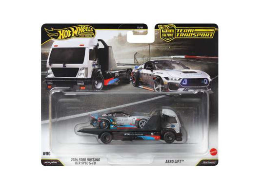 Ford Mustang RTR + Aero Lift *Team Transport series*, various 1:64 Hotwheels Model