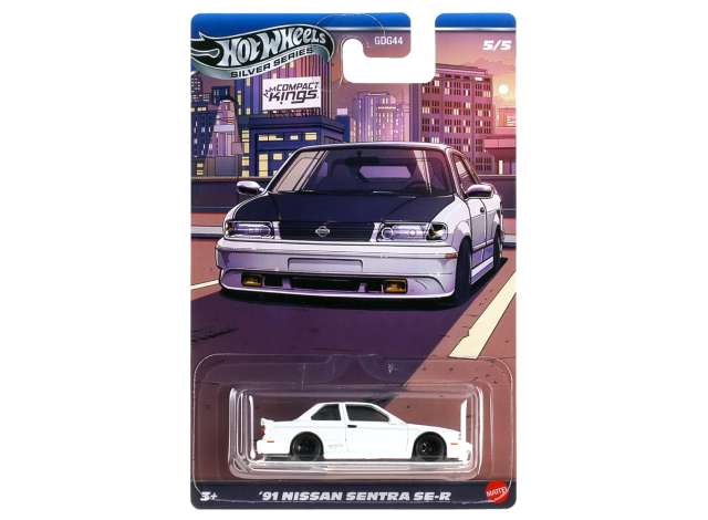Pre-Order – 1991 Nissan Sentra SE-R, white 1:64 Hotwheels Model (HWMVJKX60) – ETA. December 2026