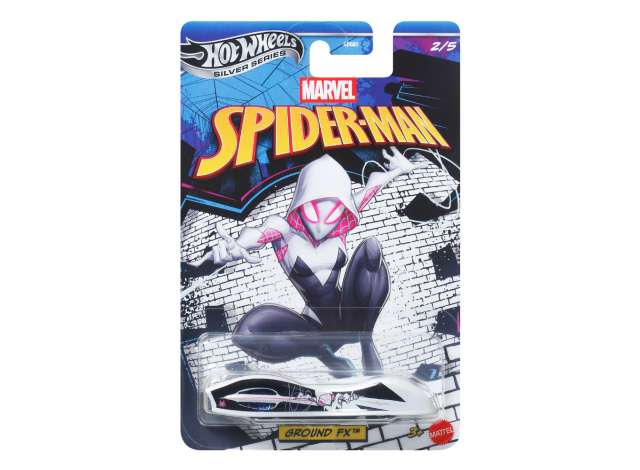 Pre-Order – Ground FX *Spider-Man*, white 1:64 Hotwheels Model (HWMVJKX26) – ETA. December 2026