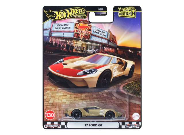 Pre-Order – 2017 Ford GT *Boulevard series*, gold 1:64 Hotwheels Model (HWMVJBL15) – ETA. December 2026