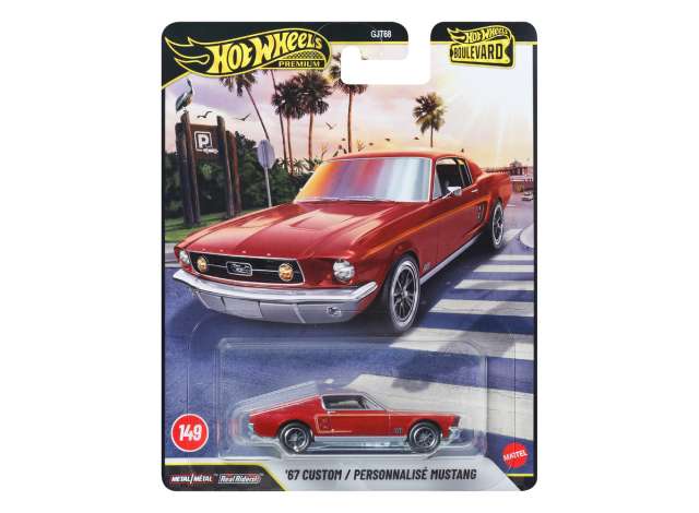 Pre-Order – Custom 1967 Mustang *Boulevard series*, red 1:64 Hotwheels Model (HWMVJHW40) – ETA. December 2026