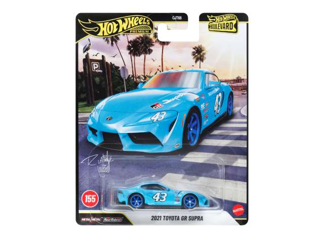 Pre-Order – 2021 Toyota GR Supra *Boulevard series*, blue 1:64 Hotwheels Model (HWMVJHW34) – ETA. December 2026