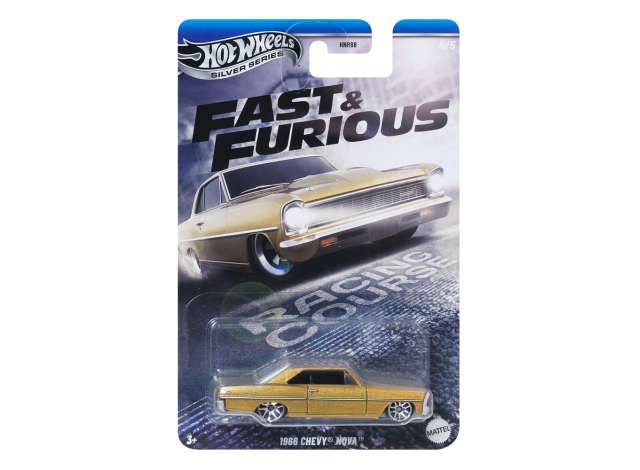 Pre-Order – 1966 Chevrolet Nova *Fast & Furious*, gold 1:64 Hotwheels Model (HWMVJBY42) – ETA. December 2026