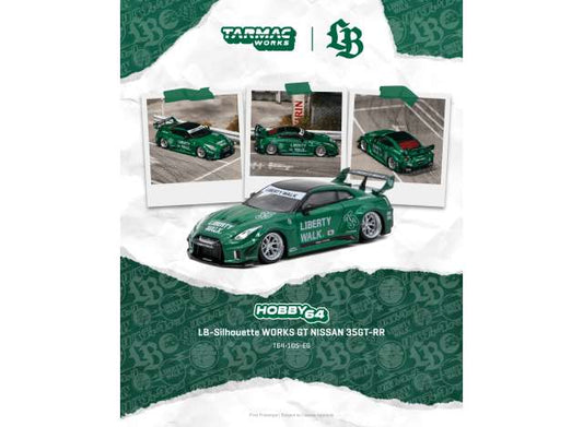 Pre-Order – 2026 Nissan GT-R (R35) LB Super Silhouette, emerald green 1:64 Tarmac Model (TC-T64-105-EG) – ETA. March 2027