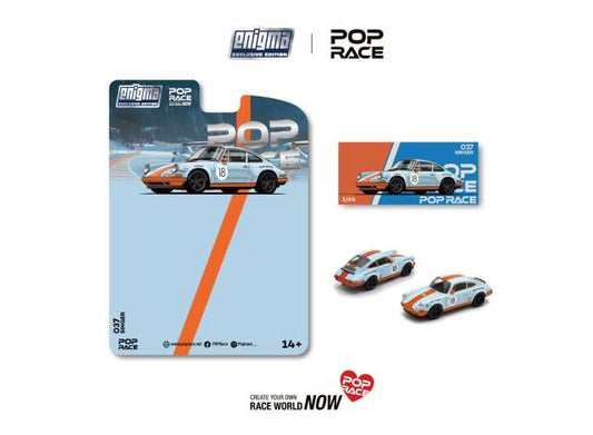 Pre-Order – Singer Racing #18, orange/blue 1:64 Pop Race Limited Model (PRE037) – ETA. January 2027