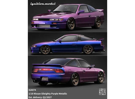 Pre-Order – Nissan Sileighty, purple metallic 1:18 Ignition Model (IG4074) – ETA. June 2027