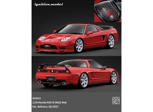 Pre-Order – Honda NSX-R (NA2), red 1:18 Ignition Model (IG3912) – ETA. June 2027