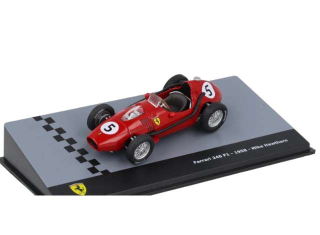 Pre-Order – 1958 Ferrari 246 #5 Mike Hawthorn, red 1:43 Magazine Models Model (MAG043F1F38) – ETA. December 2026