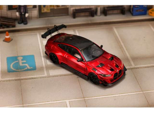 Pre-Order – BMW G82 M4, transparent red 1:64 Street Weapon Model (STW300) – ETA. January 2027