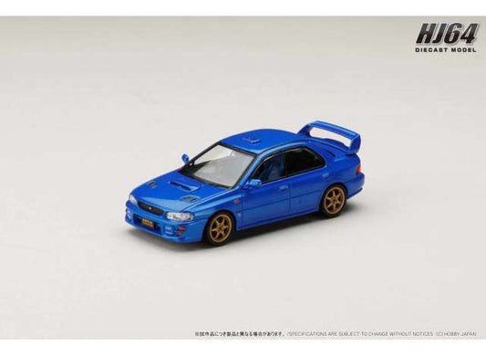 Pre-Order – 1999 Subaru Impreza WRX Type RA STi ver. IV V-Limited, sonic blue mica 1:64 Hobby Japan Model (HJ646013BBL) – ETA. March 2027