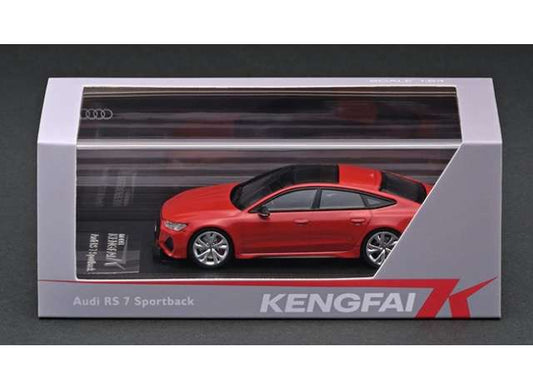 Pre-Order – 2022 Audi RS7 Sportback C8, red 1:64 KengFai Model (KF034-2) – ETA. December 2026
