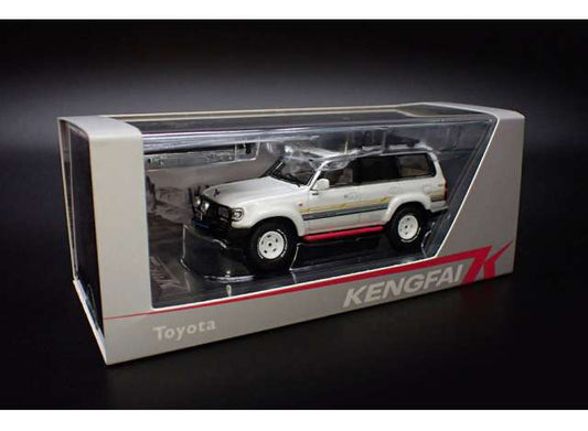 Pre-Order – Toyota Land Cruiser LC80, pearl white refitted 1:64 KengFai Model (KF031-4) – ETA. December 2026