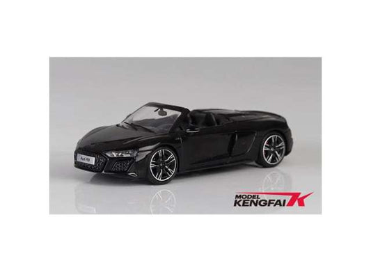Pre-Order – 2021 Audi R8 Spyder, black metallic 1:64 KengFai Model (KF036-4) – ETA. December 2026