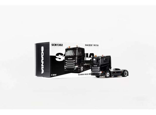 Pre-Order – Scania R650, black 1:64 Massdi Model (MAS-SCN1302) – ETA. January 2027