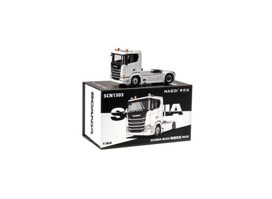 Pre-Order – Scania R650, white 1:64 Massdi Model (MAS-SCN1303) – ETA. January 2027