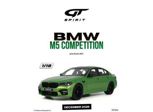 Pre-Order – 2021 BMW M5 Competition *Resin serie*, java green 1:18 GT Spirit Model (GT1014) – ETA. April 2027