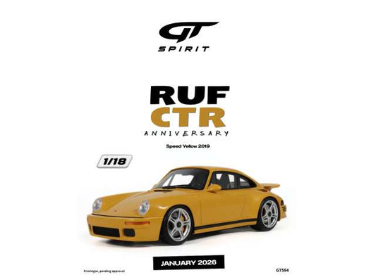 Pre-Order – 2019 RUF CTR Anniversary *Resin serie*, speed yellow 1:18 GT Spirit Model (GT594) – ETA. May 2027