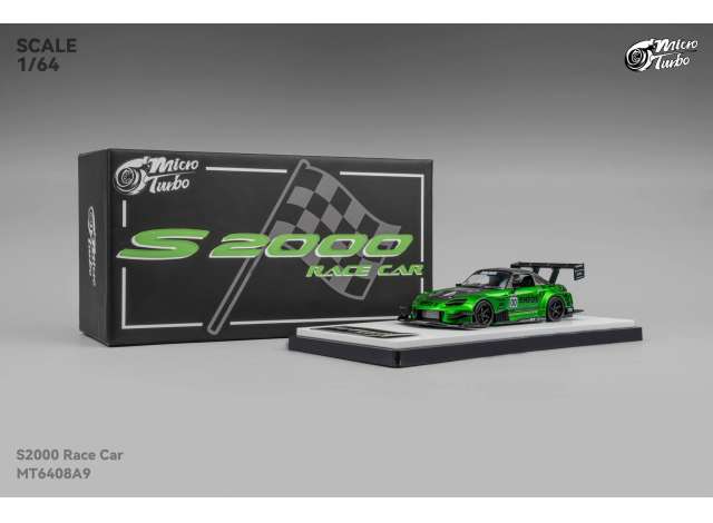 Pre-Order – Custom S2000 Race Car, metallic green 1:64 Microturbo Model (MT6408A9) – ETA. March 2027
