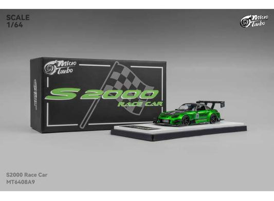 Pre-Order – Custom S2000 Race Car, metallic green 1:64 Microturbo Model (MT6408A9) – ETA. March 2027