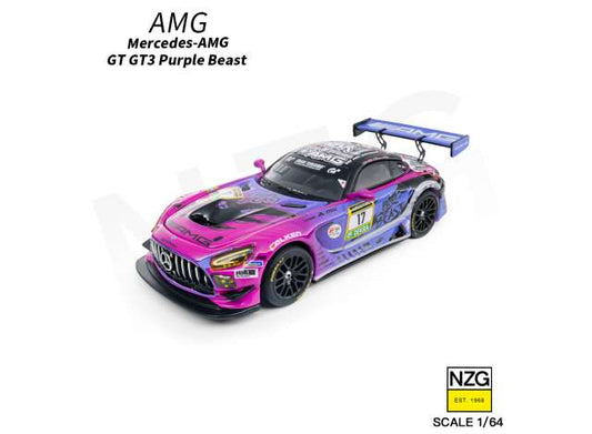Pre-Order – Mercedes-Benz AMG GT GT3 #17 Purple Beast, various 1:64 KILOWorks Model (KLW114600004) – ETA. January 2027
