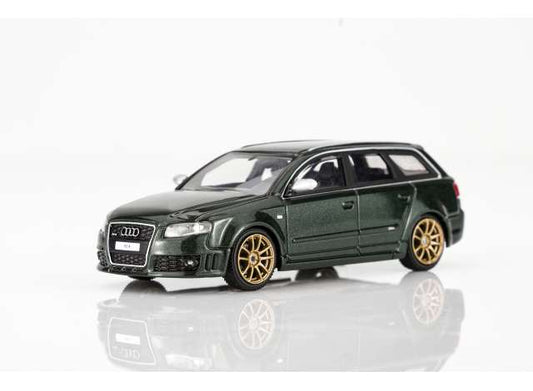 Pre-Order – 2005 Audi RS4 (B7), deep green pearl 1:64 Motorhelix Model (MH68307) – ETA. March 2027
