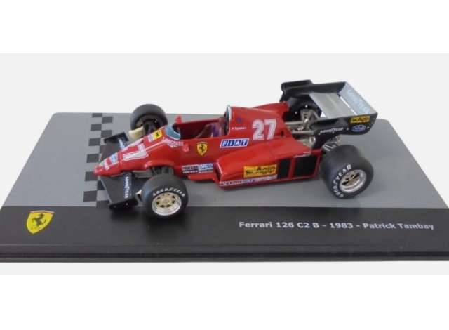 Pre-Order – 1983 Ferrari 126 C2 B #27 Patrick Tambay, red 1:43 Magazine Models Model (MAG043F1F37) – ETA. December 2026