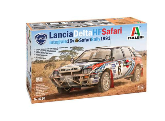 Pre-Order – Lancia Delta Integrale Safari 16v,  plastic modelkit 1:12 Italeri Model (ITA4720) – ETA. November 2026