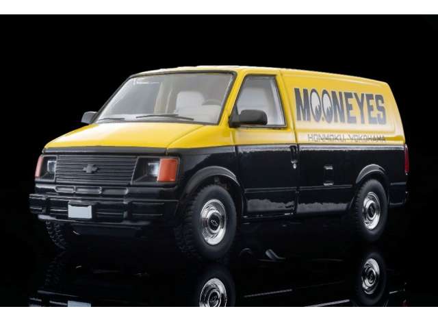 Pre-Order – 1994 Chevrolet Astro Van *MOONEYES*, yellow/black 1:64 Tomica Limited Vintage Model (TLV-N344B) – ETA. March 2027