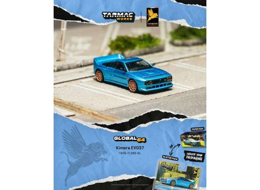 Pre-Order – 2021 Kimera EVO37, blue 1:64 Tarmac Works Model (TC-T64G-TL089-BL-BL) – ETA. March 2027