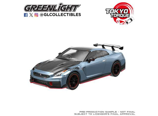 Pre-Order – 2024 Nissan GTR R35 NISMO *Tokyo Torque Series 10*, stealth gray (KCE) 1:64 GreenLight Model (GL235110-C) – ETA. January 2027
