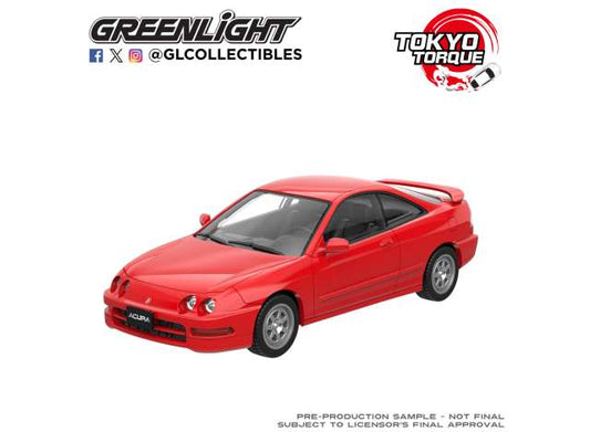 Pre-Order – 1994 Acura Integra GS-R with Custom Wheels *Tokyo Torque Series 10*, Milano red 1:64 GreenLight Model (GL235110-E) – ETA. January 2027