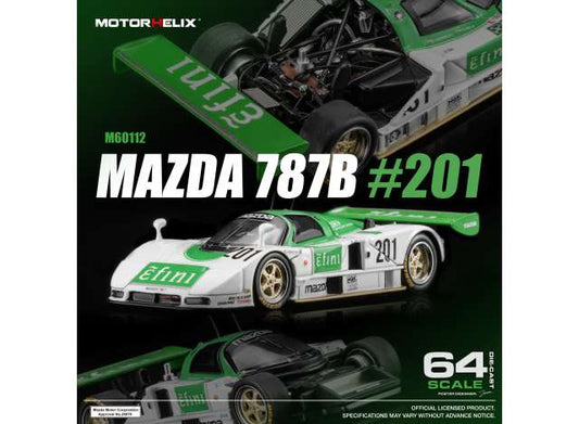 Pre-Order – Mazda 787B, green/white 1:64 Motorhelix Model (MH60112) – ETA. March 2027