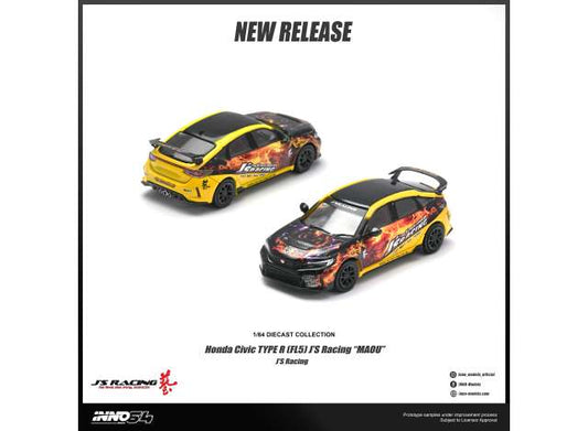 Pre-Order – Honda Civic Type R (FL5) J`S Racing *Maou*, various 1:64 Inno Models Model (IN64-FL5JS-MAOU) – ETA. February 2027