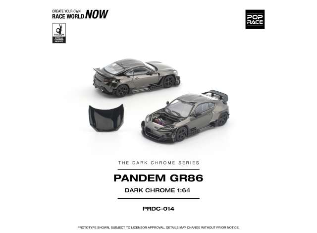 Pre-Order – Pandem GR 86, dark chrome 1:64 Pop Race Model (PRDC014) – ETA. June 2027